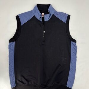 Bolle Golf Thermal‎ 1/4 Zip Vest Mens Large Blue/Black  Sleeveless